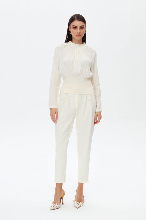 Magnolia pleat detailed blouse